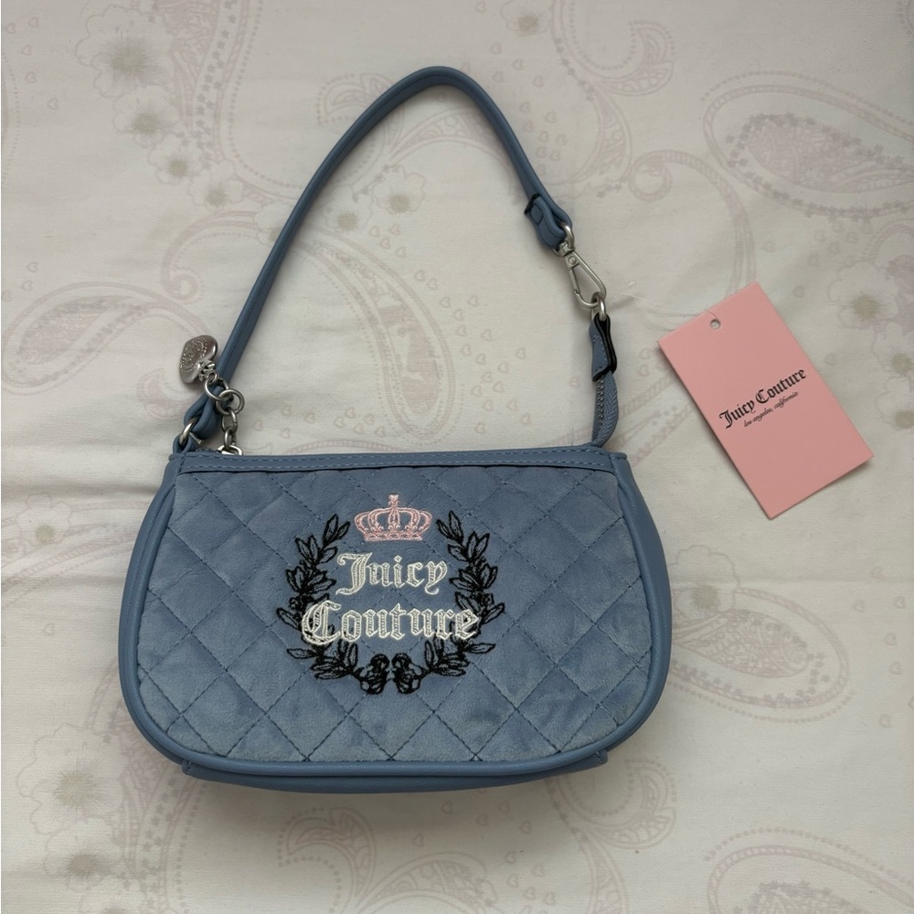Juicy Couture Blue Quilted Women's Bag